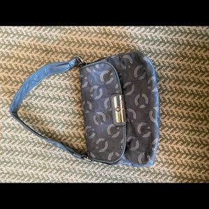 Small grey Coach shoulder purse